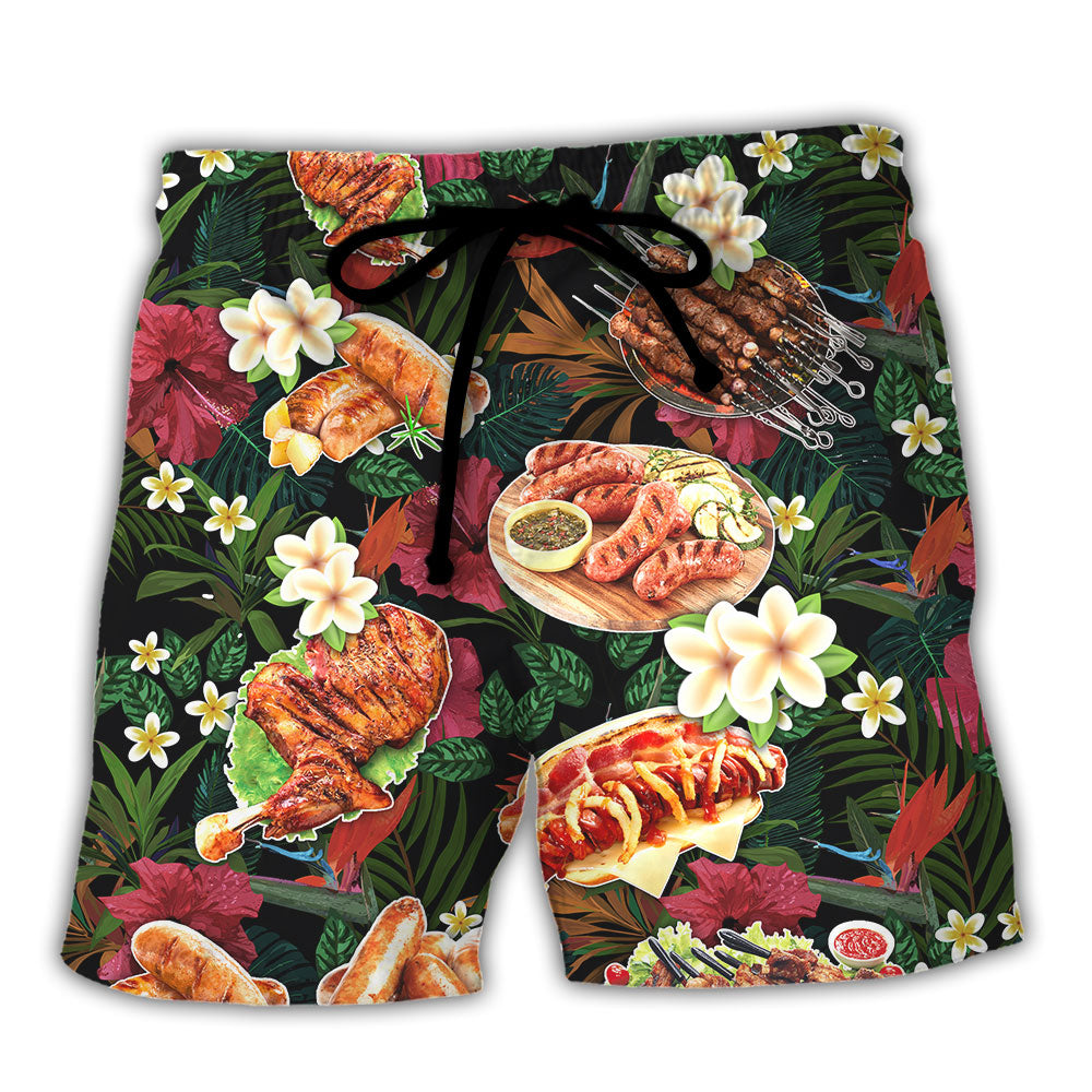 BBQ Beach Shorts For Coastal Adventures And Thoughtful Gift Giving