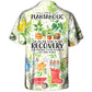 Vintage Gardening Plantaholic Hawaiian Shirt Pattern Detail For Summer Holidays And Outdoor Fun