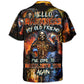 Gothic Dark Skull Hawaiian Shirt Resort Outfit View For Island Holidays