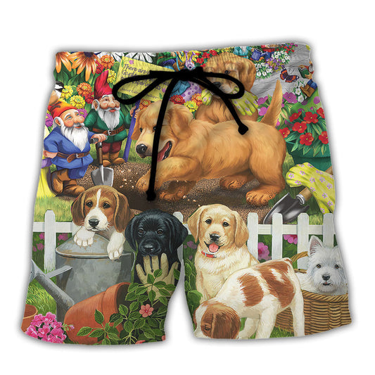 Gardening My Plants And Dogs Need Me Vintage Beach Shorts For Resort Trips And Warm Weather Style