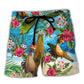 Surfing Chicken Respect The Locals Tropical Surf Beach Shorts For Marine Inspired Outdoor Wear