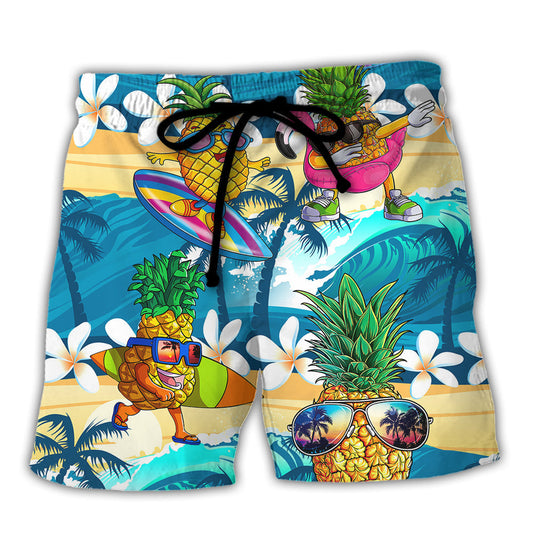 Surfing Pineapple Beach Shorts For Beach Days And Comfortable Daily Use