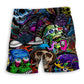 Colorful Skull Beach Shorts For Coastal Adventures And Laid Back Styling
