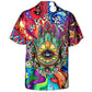 Yoga Hamsa Eye Blind Hawaiian Shirt Resort Outfit View For Vacation Style
