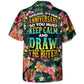 Tropical Lobster Anniversary Butter Hawaiian Shirt Pattern Detail For Warm Weather Events