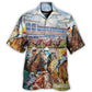 Horseback Riding Horse Hawaiian Shirt Summer Design Detail For Coastal Travel