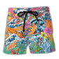 Paddleboarding Saved Me Funny Paddleboarder Beach Shorts For Seaside Travel And Relaxed Summer Wear