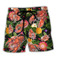 Lobstering Lobstah And Beer Tropical Humor Beach Shorts For Beach Gatherings And Travel