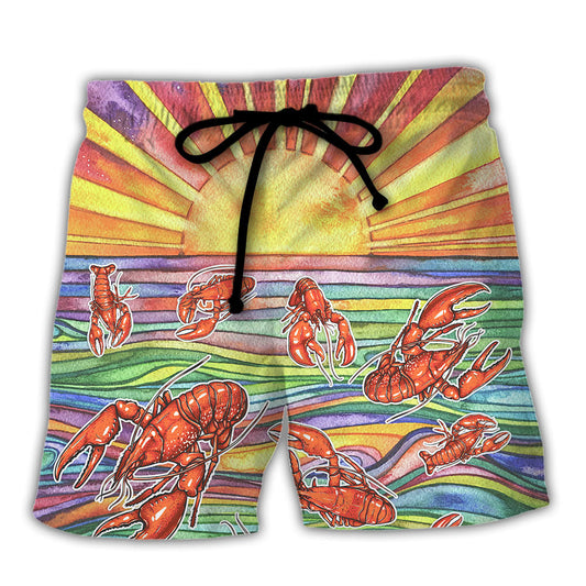 Lobster Beach Shorts For Coastal Adventures And Relaxed Casual Wear