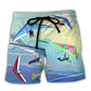 Hang Gliding Don't Be Jealous Because I Skydive Beach Shorts For Beach Getaways And Comfortable Summer Wear