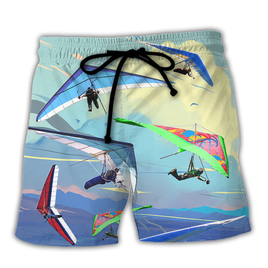 Hang Gliding Don't Be Jealous Because I Skydive Beach Shorts For Beach Getaways And Comfortable Summer Wear
