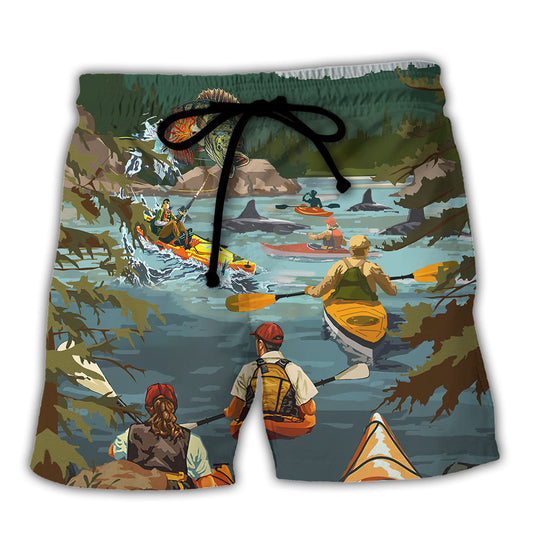 Kayaking Beach Shorts For Poolside Relaxation And Thoughtful Gift Giving