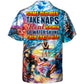 Waterskiing Grandpa Hawaiian Shirt Tropical Styling View For Outdoor Gatherings