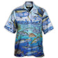 Coastal Fishing Activity Hawaiian Shirt Relaxed Style View For Beach Days
