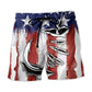 Fishing Americana Beach Shorts For Coastal Adventures And Bright Seasonal Outfits