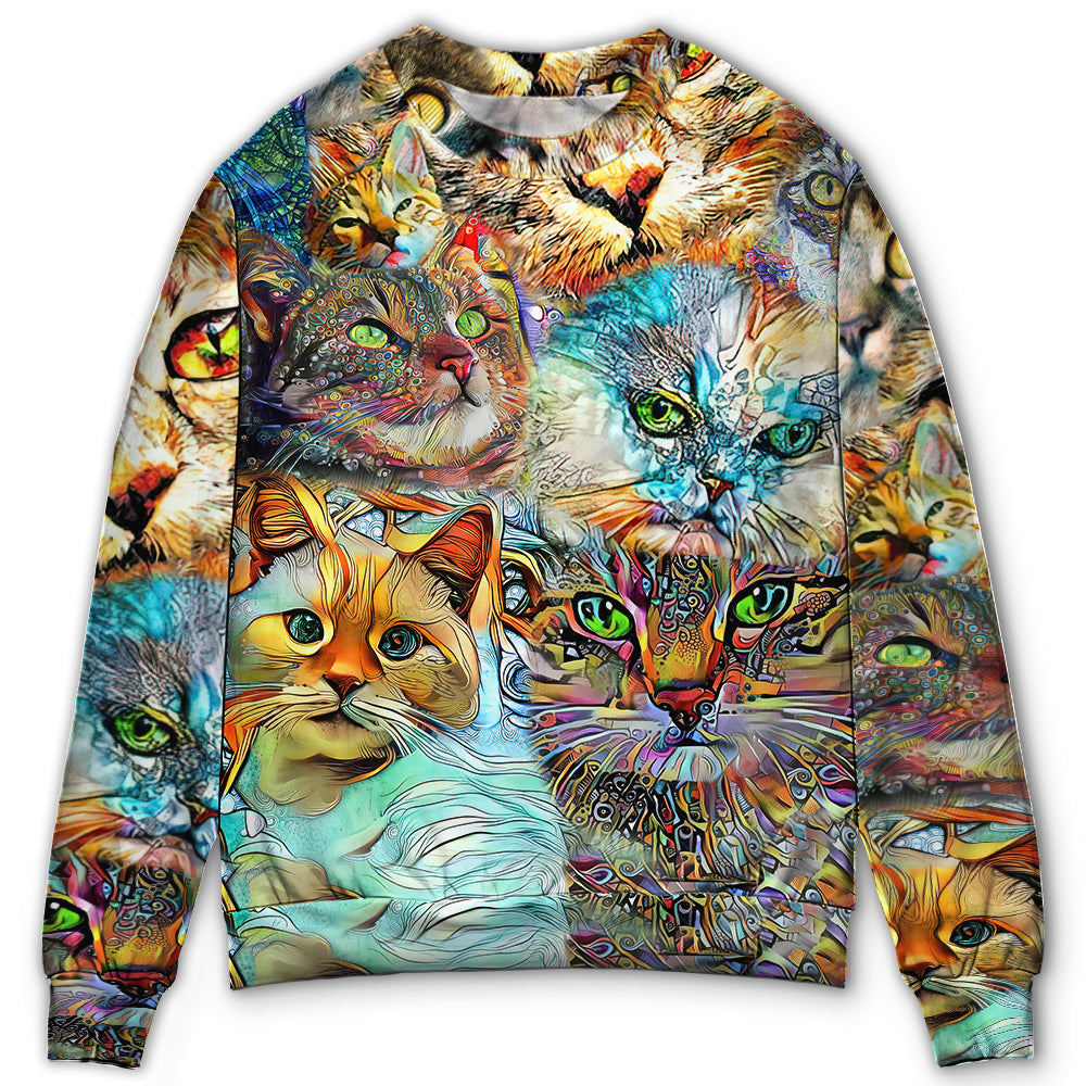 Heartfelt Cat Sweater For Animal Lovers Casual Wear Holidays And Thoughtful Gifting