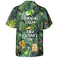 Vintage Romaine Clam Carrot Gardening Hawaiian Shirt Design View For Casual Summer Styling