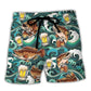 Fishing Beer Fishing Fixes Problems Beer Helps Beach Shorts For Resort Trips And Casual Comfort