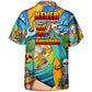 Funny Surfing Skeleton Hawaiian Shirt Graphic Artwork Detail For Thoughtful Gifting