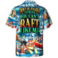 Rafting Adventure Graphic Hawaiian Shirt All Over Print Detail For Summer Travel