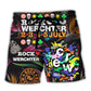 Tropical Music Lover Vibrant Style Beach Shorts For Resort Trips And Weekend Wear