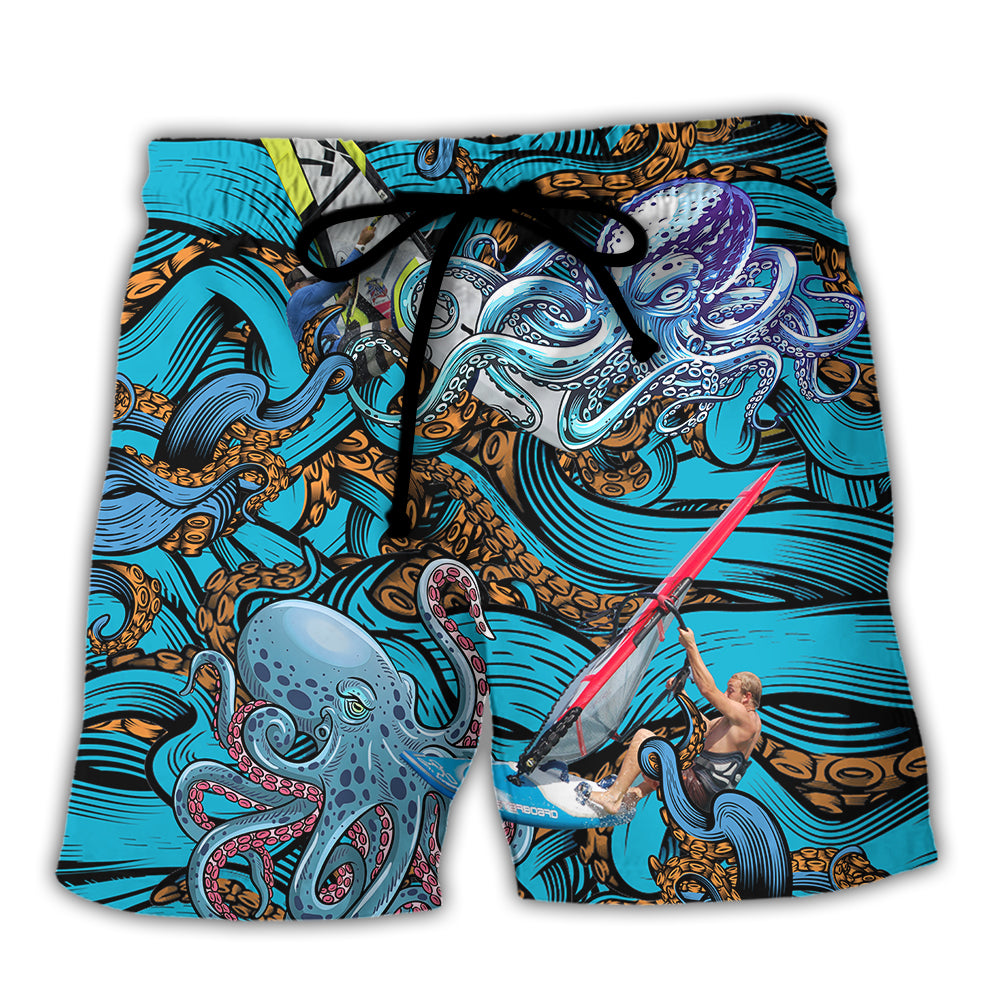 Windsurfing Beach Shorts For Weekend Travel And Easy Warm Weather Wear