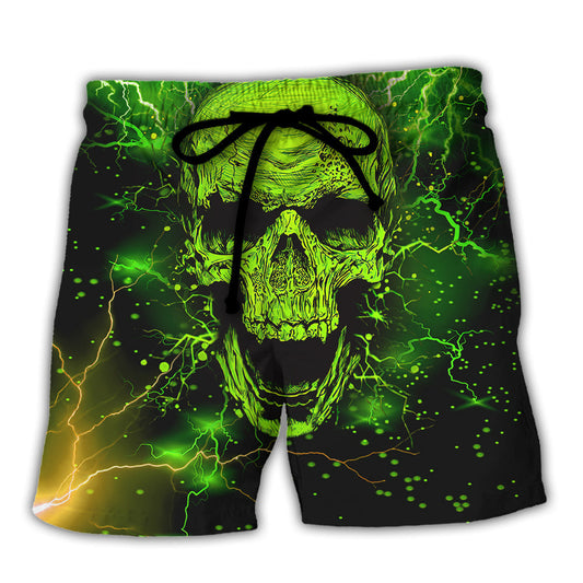 Skull Beach Shorts For Holiday Cruises And Weekend Casual Style