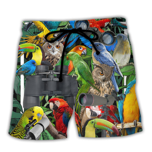 Bird Watching I'm Not Lost Beach Shorts For Beach Getaways And Comfortable Summer Wear