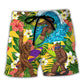 Surfing Bigfoot Beer Beach Shorts For Casual Day Trips And Leisure And Relaxation