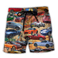 Car Lover Utah Route Scenic Drive Beach Shorts For Racing Fans And Beach Days