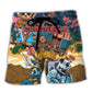 Desert Valley Music Lover Style Beach Shorts For Musicians And Outdoor Comfort