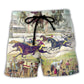 Harness Racing Road Horse Lover Beach Shorts For Racing Fans And Beach Days