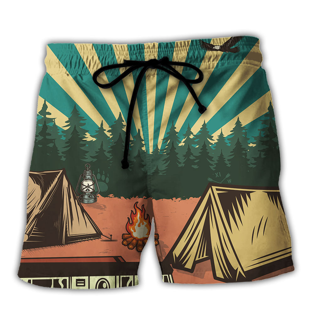 Camping Beach Shorts For Poolside Relaxation And Weekend Casual Style