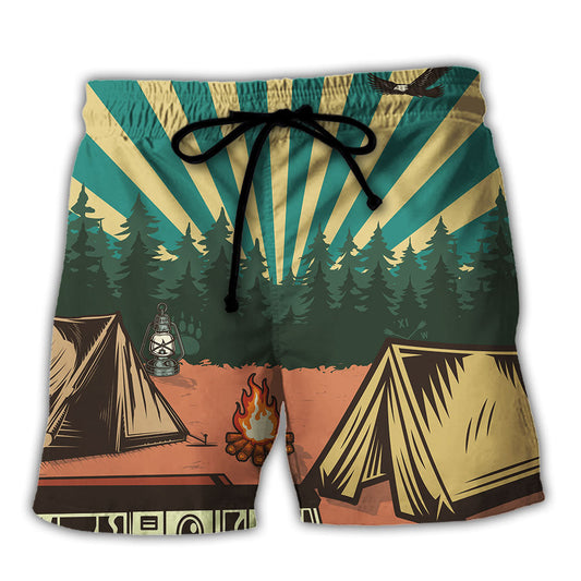 Camping Beach Shorts For Poolside Relaxation And Weekend Casual Style