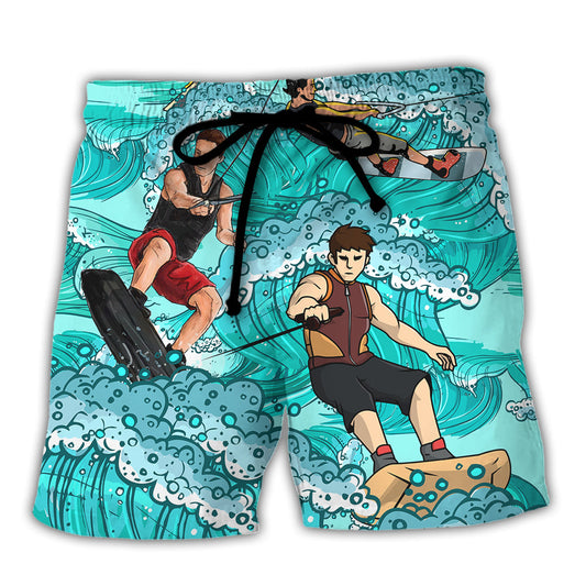 Water Skiing Beach Shorts For Resort Getaways And Versatile Outdoor Wear