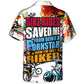 Bicycle Rides Fame Biker Hawaiian Shirt Design Detail For Sunny Adventures And Casual Wear
