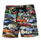Car Summer Tropical Island Beach Shorts For Outdoor Adventures And Comfort