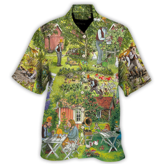 Gardening Secret Spaces Inspiration Hawaiian Shirt Design Detail For Beach Days And Holiday Travel