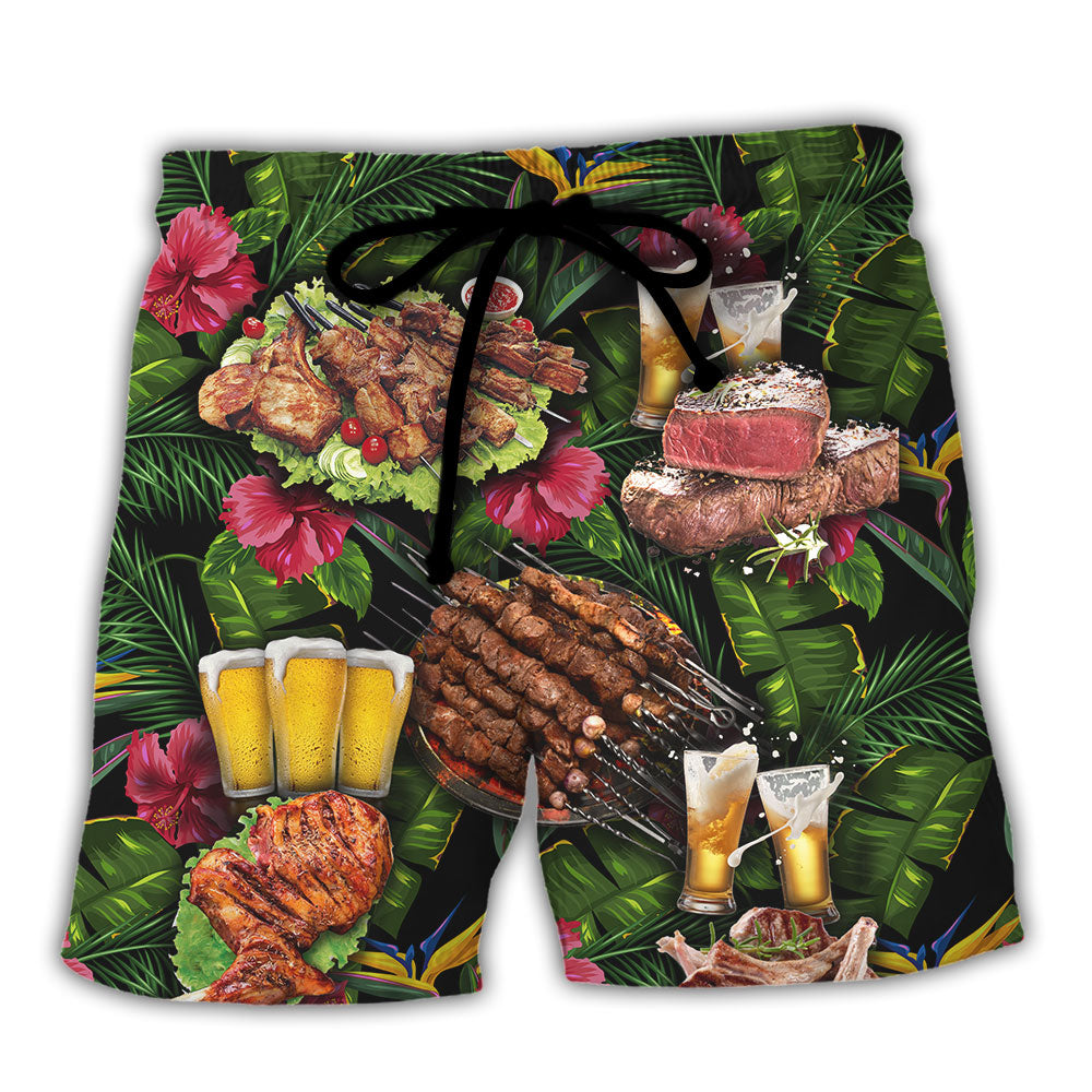 BBQ Once You Taste My Meat You'll Want More Beach Shorts For Resort Days And Casual Style