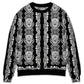 Black And White Diamond Skull Sweater For Alternative Fashion Events And Thoughtful Seasonal Gifts