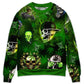 Skull Bold Attitude Sweater For Halloween Events Weekend Outings And Creative Gift Giving