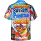 Funny Windsurfing Hawaiian Shirt Design Detail For Sunny Adventures And Casual Wear
