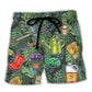 Vintage Gardening Beach Shorts For Holiday Cruises And Everyday Comfort