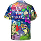 Funny Golf Turtle Beach Hawaiian Shirt Print Closeup For Weekend Trips