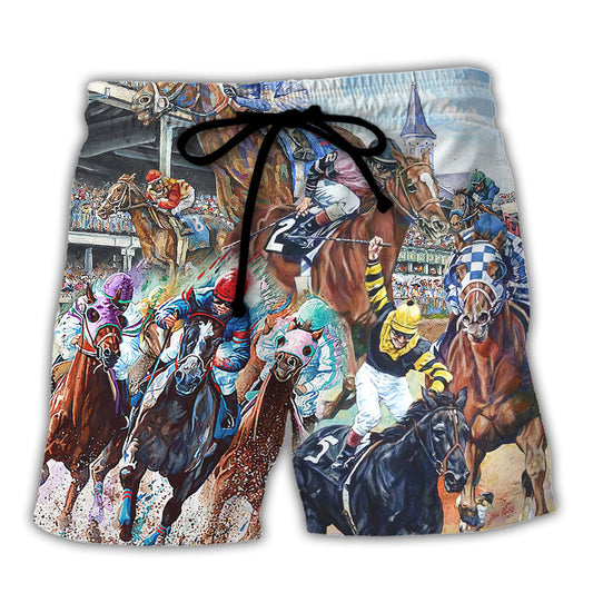 Horseback Riding Horse Beach Shorts For Warm Weather Outings And Thoughtful Gift Giving