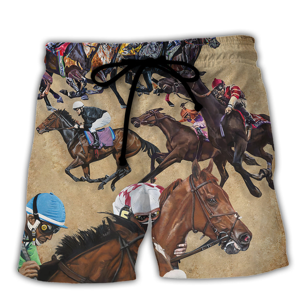 Horseback Riding Saved Me Now I'm Just A Beach Shorts For Sunny Getaways And Casual Coastal Wear