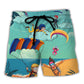 Coastal Parasailing Sky Beach Shorts For Tropical Holidays And Thoughtful Gift Giving