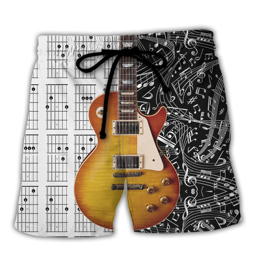 Guitar Musician Beach Shorts For Poolside Relaxation And Versatile Outdoor Wear