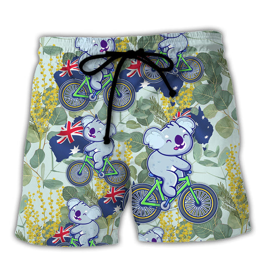Koala Cycling Beach Shorts For Tropical Holidays And Relaxed Casual Wear
