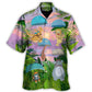 Parasailing Vacation Sport Hawaiian Shirt Design View For Summer Travel